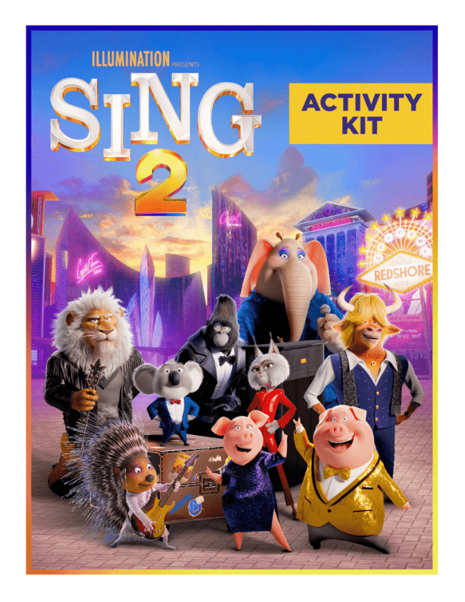 Sing 2 Printable Activity Sheet Pack