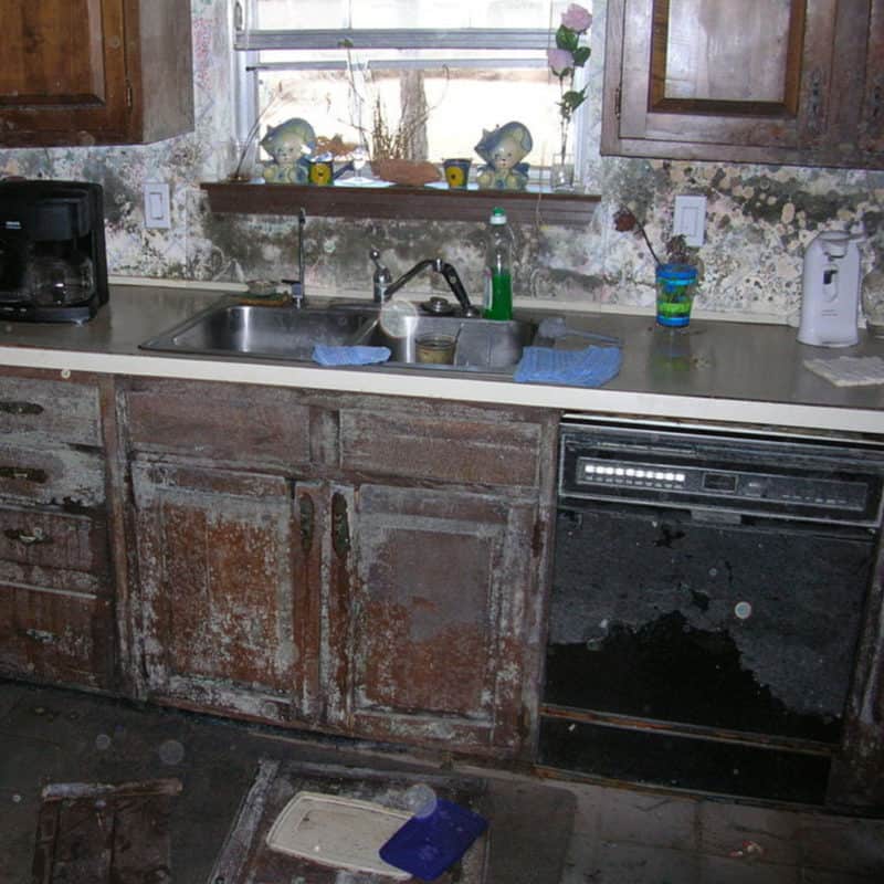 water-damaged appliance