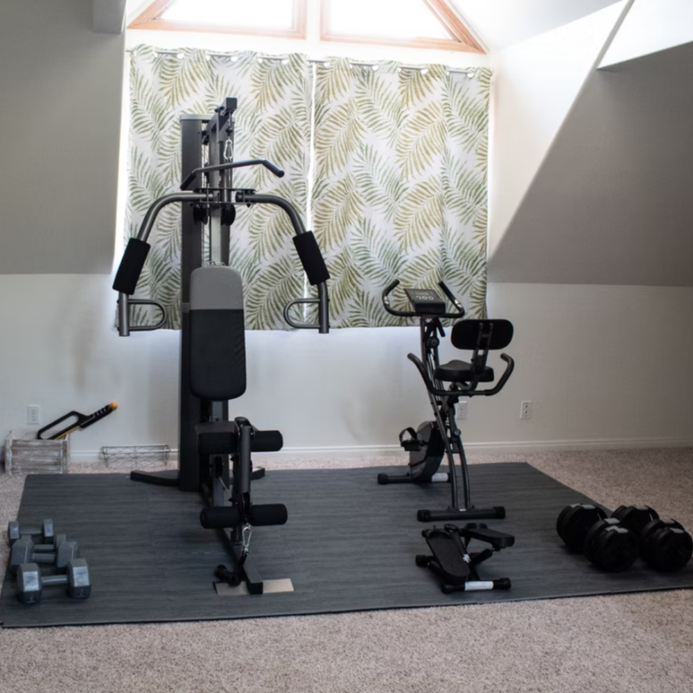 Installing a home workout space