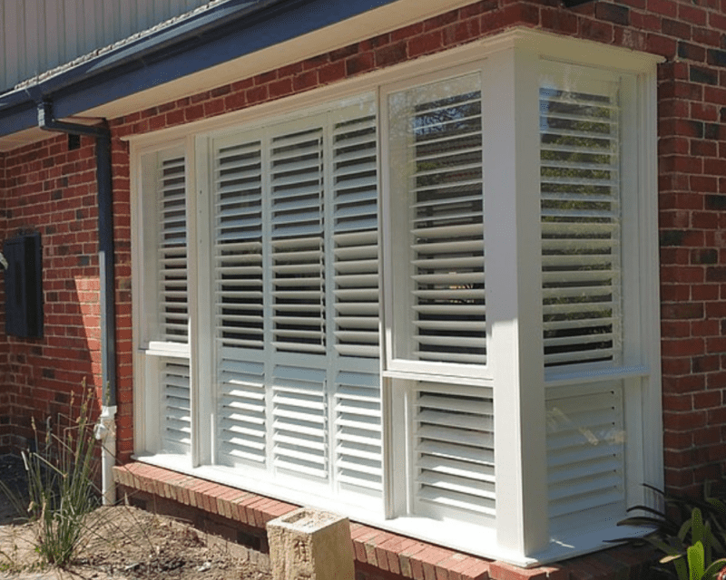 uilding a garden room with shutters