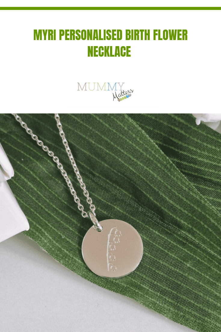 Myri Personalised Birth Flower Necklace 1