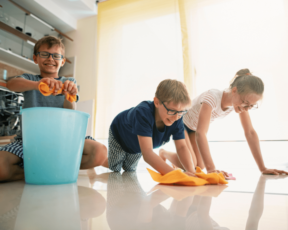 How to Keep Your Kids Safe when They Clean