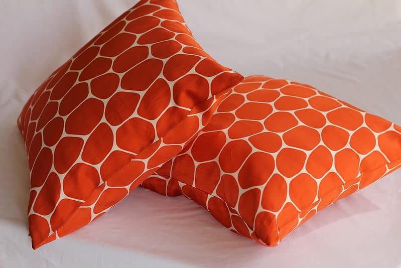 Orange Throw Pillow Cover