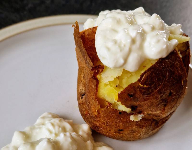 Crispy jacket potato