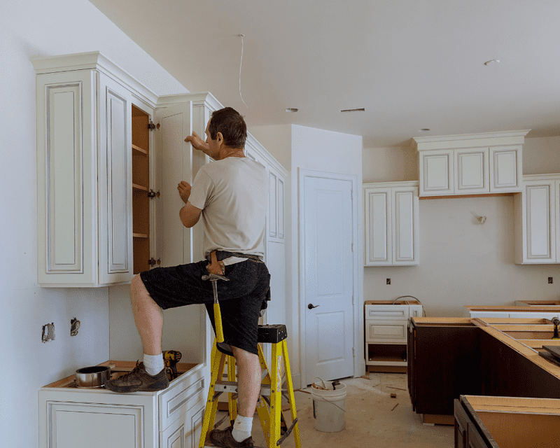 Replace kitchen cabinets