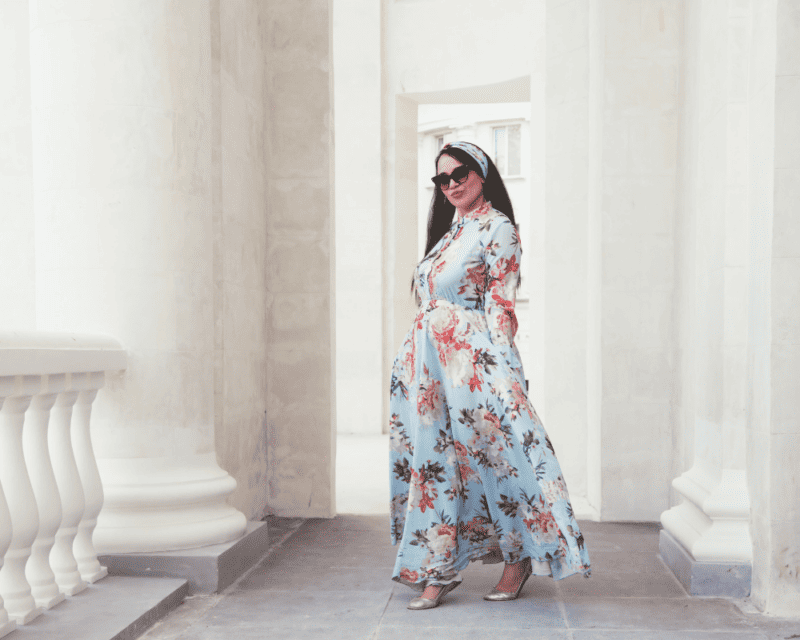 Tropical maxi dress