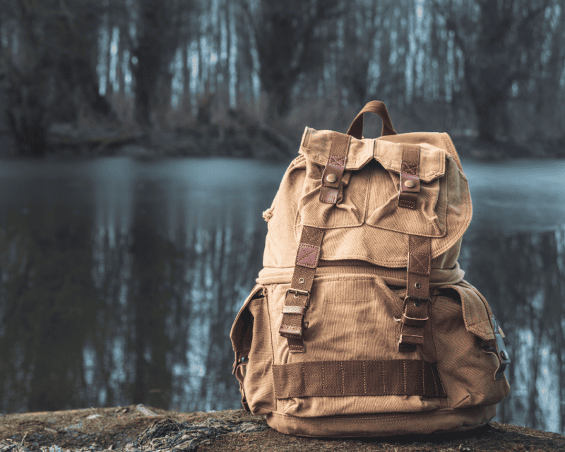 Canvas backpack