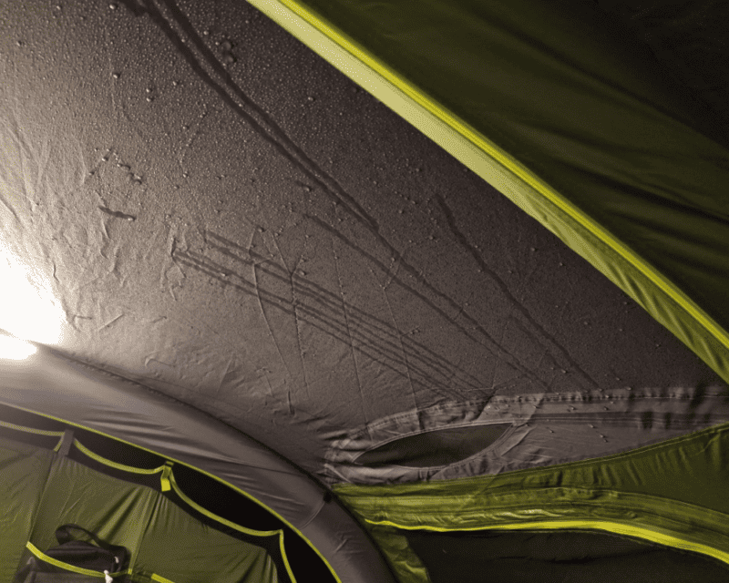 Difference Between Condensation and a Leaking Air Beam Tent