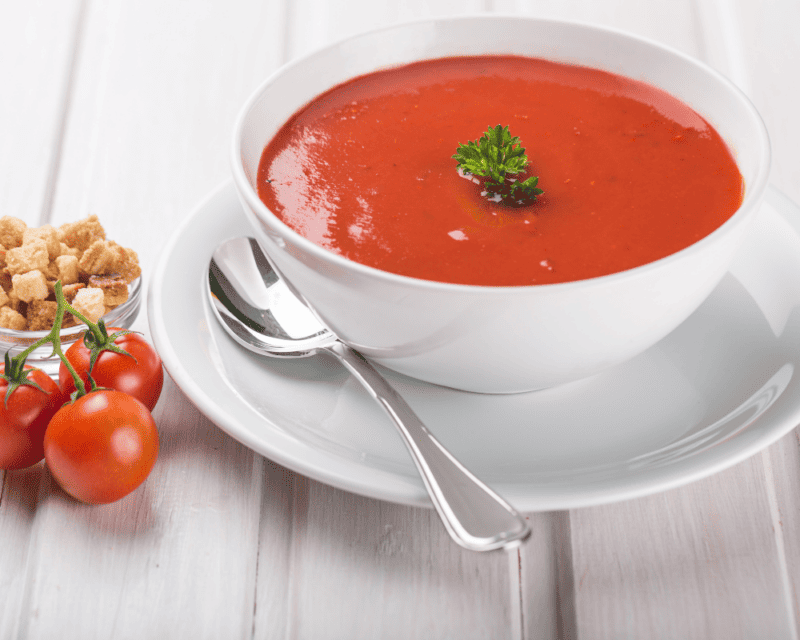 Creamy Tomato Soup With a Fresh Twist