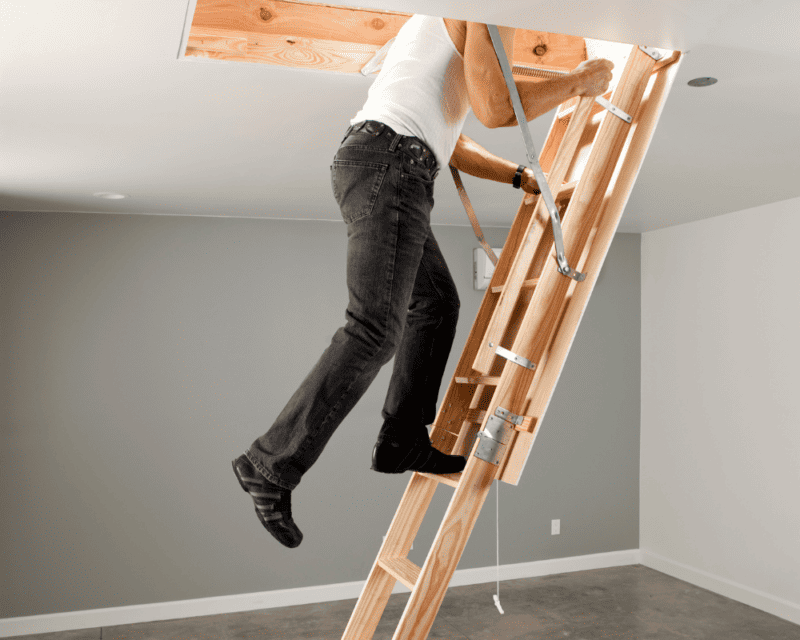 Loft ladder safety