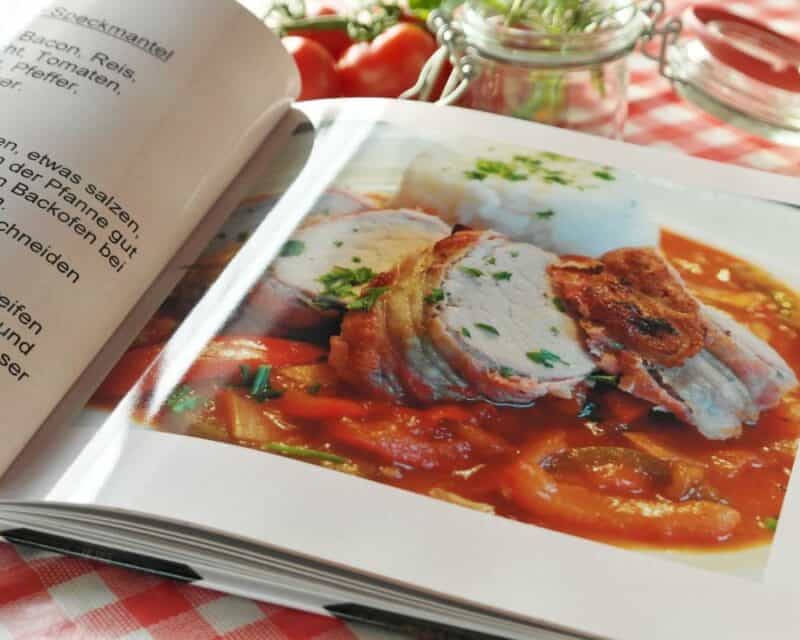 a book open on a table