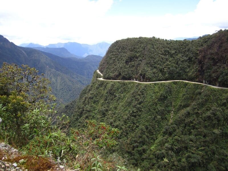 a road on a mountain